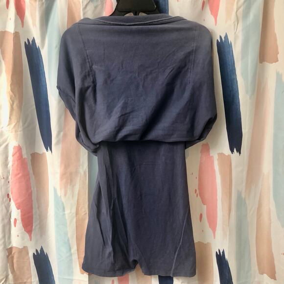 NWOT Free People Movement Blue Indigo Hot Shot Mini Dress Romper Size Small - Picture 8 of 15